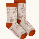 Folk tale pattern socks from the Little Green Radicals folk tales ankle socks in a 3 pack.