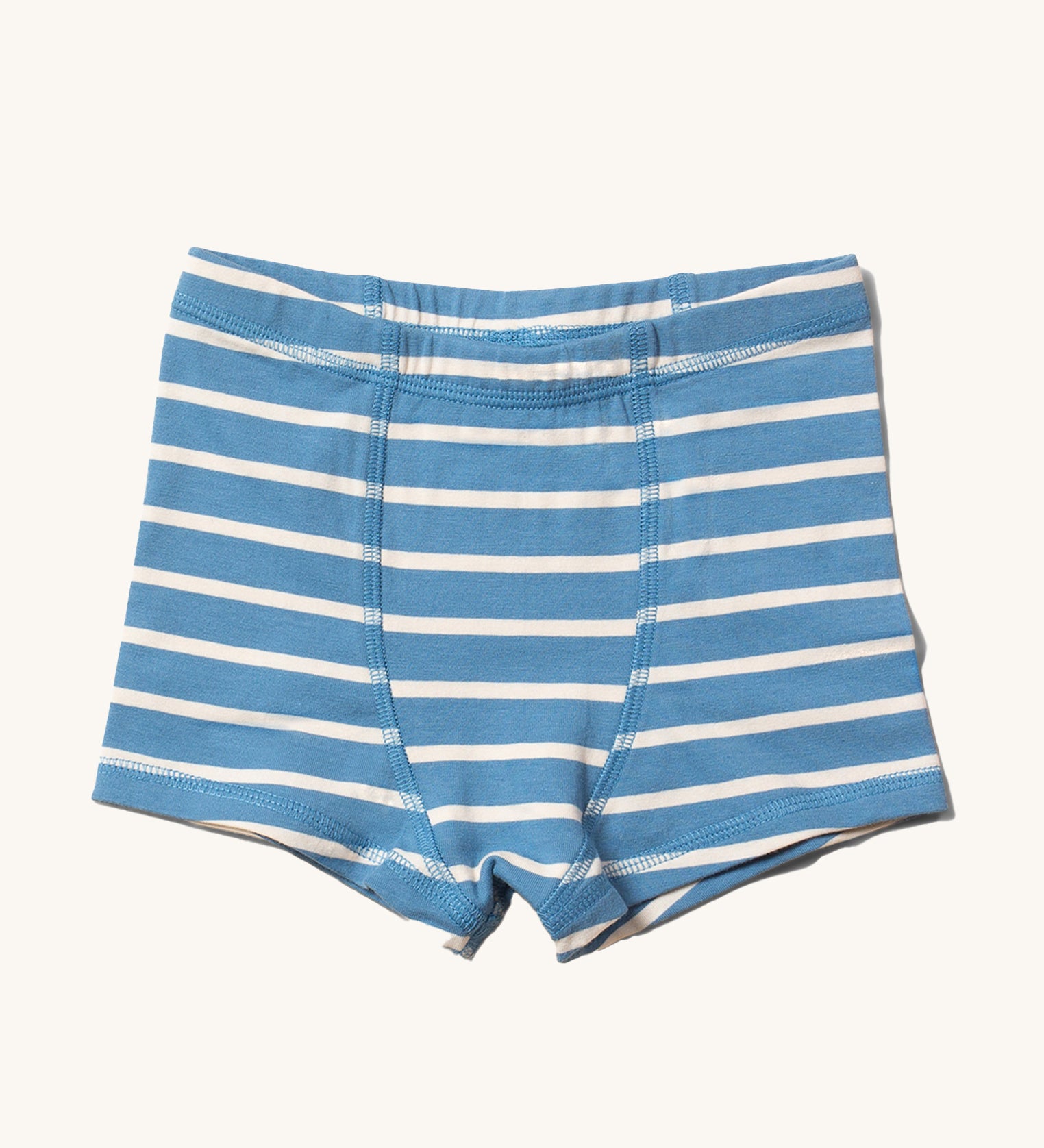 Little Green Radicals Blue Striped Organic Cotton Underwear Boxer Shorts