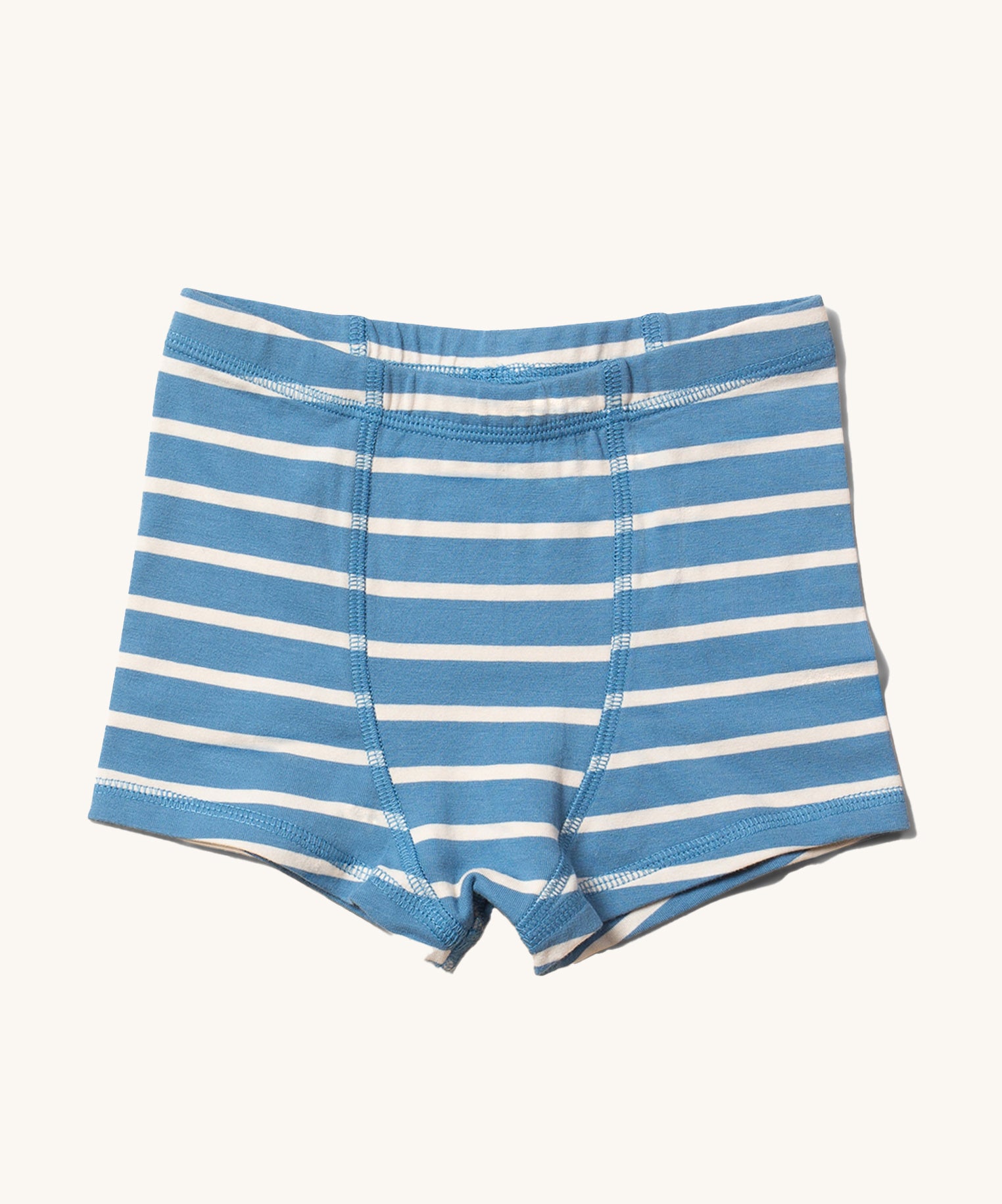 Little Green Radicals Blue Striped Organic Cotton Underwear Boxer Shorts