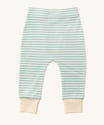 The blue and white striped trousers from the Little Green Radicals Kids' Organic T-shirt and Joggers Playset.