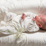 little-green-radicals-natural-babygrow-worn-by-small-baby
