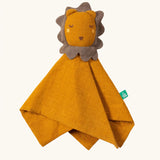 Little Green Radicals Golden yellow Lion Organic Cotton Baby Comforter Toy.