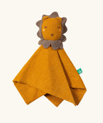 Little Green Radicals Golden yellow Lion Organic Cotton Baby Comforter Toy.