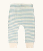 Blue and white striped trousers from the Little green Radicals blue penguin design playset outfit.