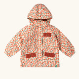 Little Green Radicals pink petals recycled waterproof adventure lined Winter coat.