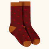 Little Green Radicals red flowers organic cotton children's socks in a  3 Pak.