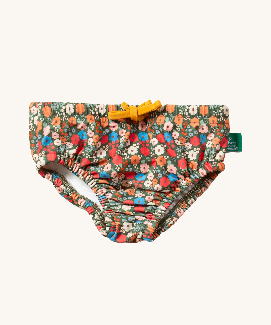 Little Green Radicals Vintage Flowers UPF 50+ Recycled Reusable Swim Nappy