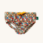 Little Green Radicals Vintage Flowers UPF 50+ Recycled Reusable Swim Nappy
