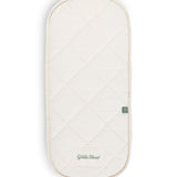 Little Green Sheep Moses Basket Mattress pictured on a plain background