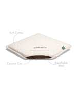 Composition of the Little Green Sheep Natural Crib Mattress for Snuzpod4