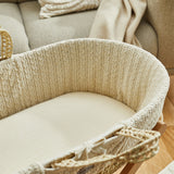 Little Green Sheep Organic Moses Basket Fitted Sheet