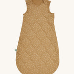 Little Green Sheep Organic Baby Sleeping Bag 2.5 Tog in a Honey Rice print pictured on a plain background
