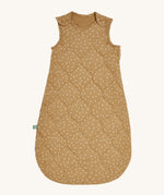 Little Green Sheep Organic Baby Sleeping Bag 2.5 Tog in a Honey Rice print pictured on a plain background