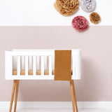 Little Green Sheep Organic Knitted Cellular Baby Blanket