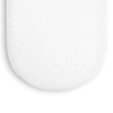 Little Green Sheep Organic Moses Basket Jersey Fitted Sheet in white