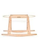 Little Green Sheep Moses Basket Rocking Stand pictured on a plain background