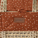 Little Green Sheep Natural Quilted Moses Basket & Mattress