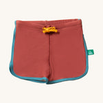Little Green Radicals Walnut red colour Kids UPF 50+ Recycled Swim Shorts