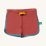 Little Green Radicals Walnut red colour Kids UPF 50+ Recycled Swim Shorts