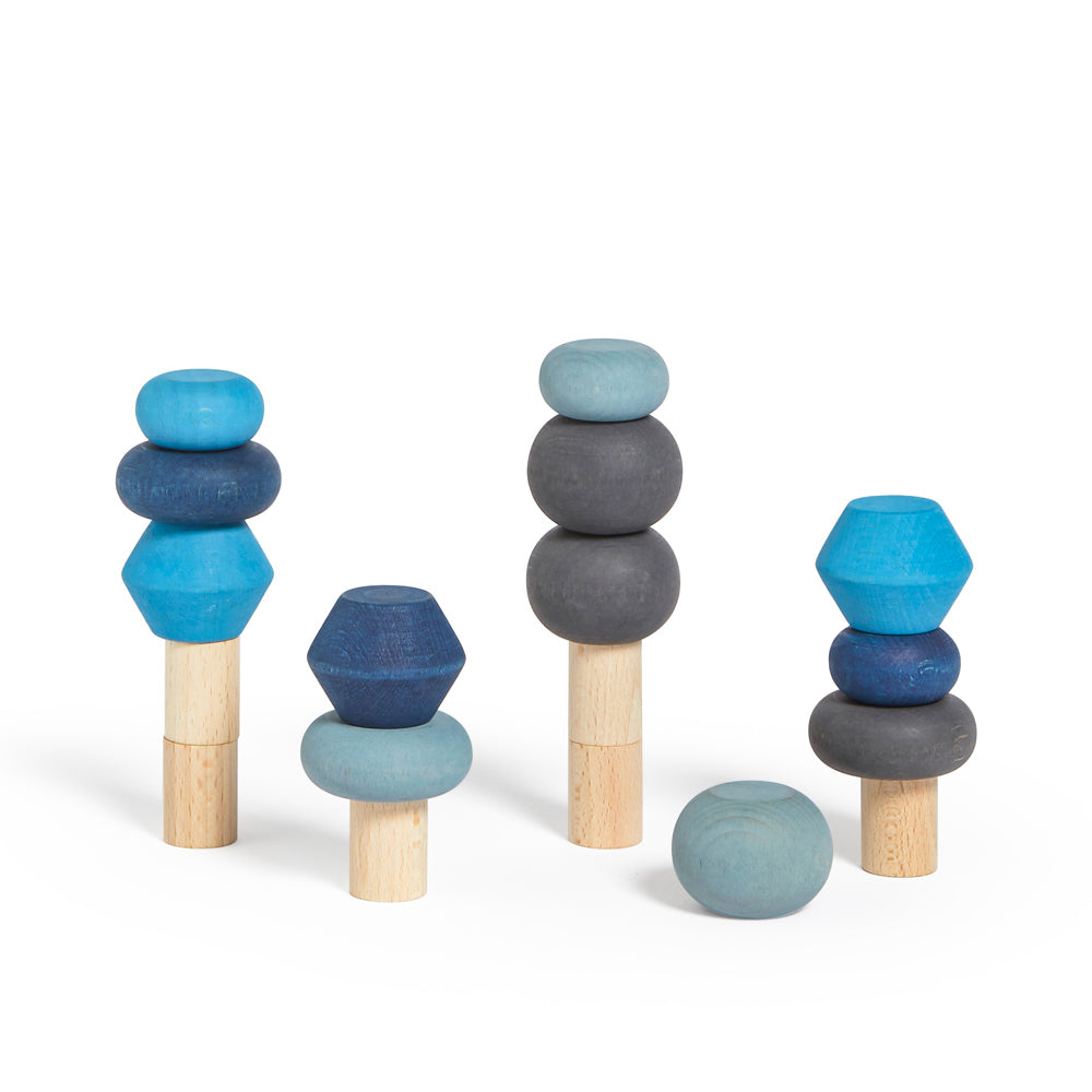 Stacking Tree Lubulona Blue Wooden Winter Stacking Trees – Babipur