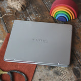 Lyra 18 standard colour triangular Super Ferby pencil set in their metal storage tin.