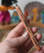 Lyra Ferby triangular shaped graphite HB pencil in an adult's hand.