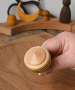 Bottom of the Mader bee spinning top. 