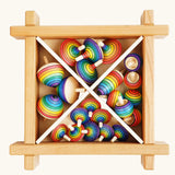 Mader Kreiselmanufaktur Big Classroom Spinning Top Set , 24 pieces in a storage box.