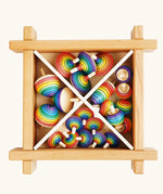 Mader Kreiselmanufaktur Big Classroom Spinning Top Set , 24 pieces in a storage box.
