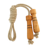 Mader linen skipping rope natural on a white background