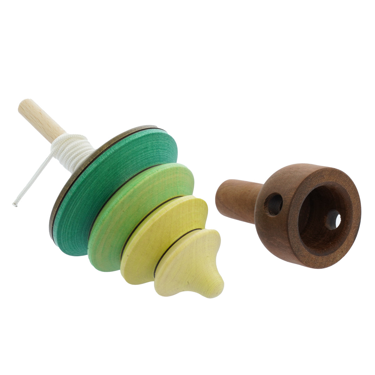 Mader Kreiselmanufaktur Pull String Tree Wooden Spinning Top Babipur