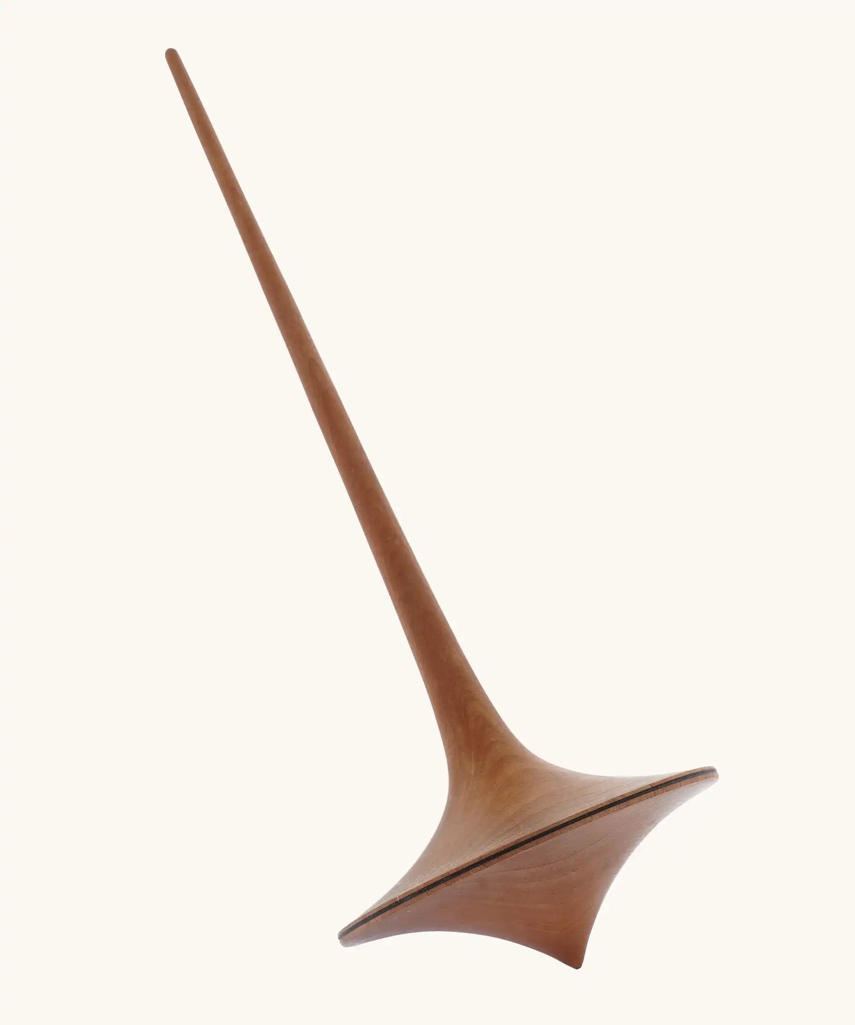 Mader handmade wooden 75mm Trumpo spinning top.