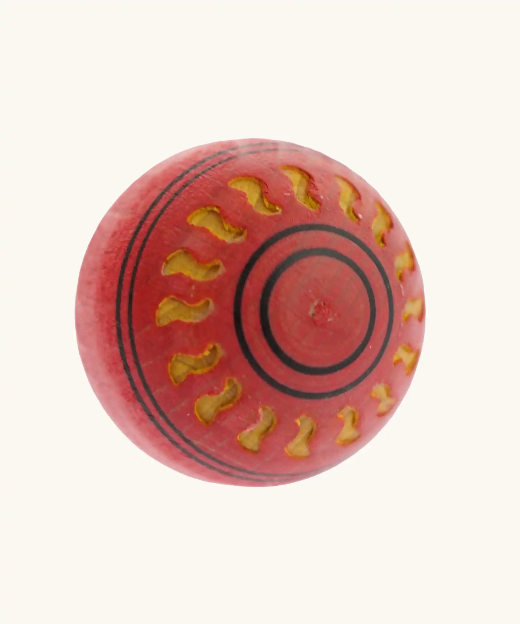 Mader Kreiselmanufaktur Arabesk Turn-Over Wooden Spinning Top, colour chosen at random.
