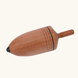 Mader Kreiselmanufaktur Natural wooden Thunderbolt Spinning Top.