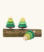 Mader Kreiselmanufaktur 3 Tree Spinning Tops On Branch.