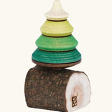 Mader Kreiselmanufaktur Tree Spinning Top On Branch wooden toy. 