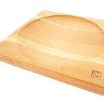 angled shot of Mader cherry spinning plate on a white background