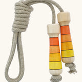 Mader Kreiselmanufaktur Skipping Rope in Orange stripes.