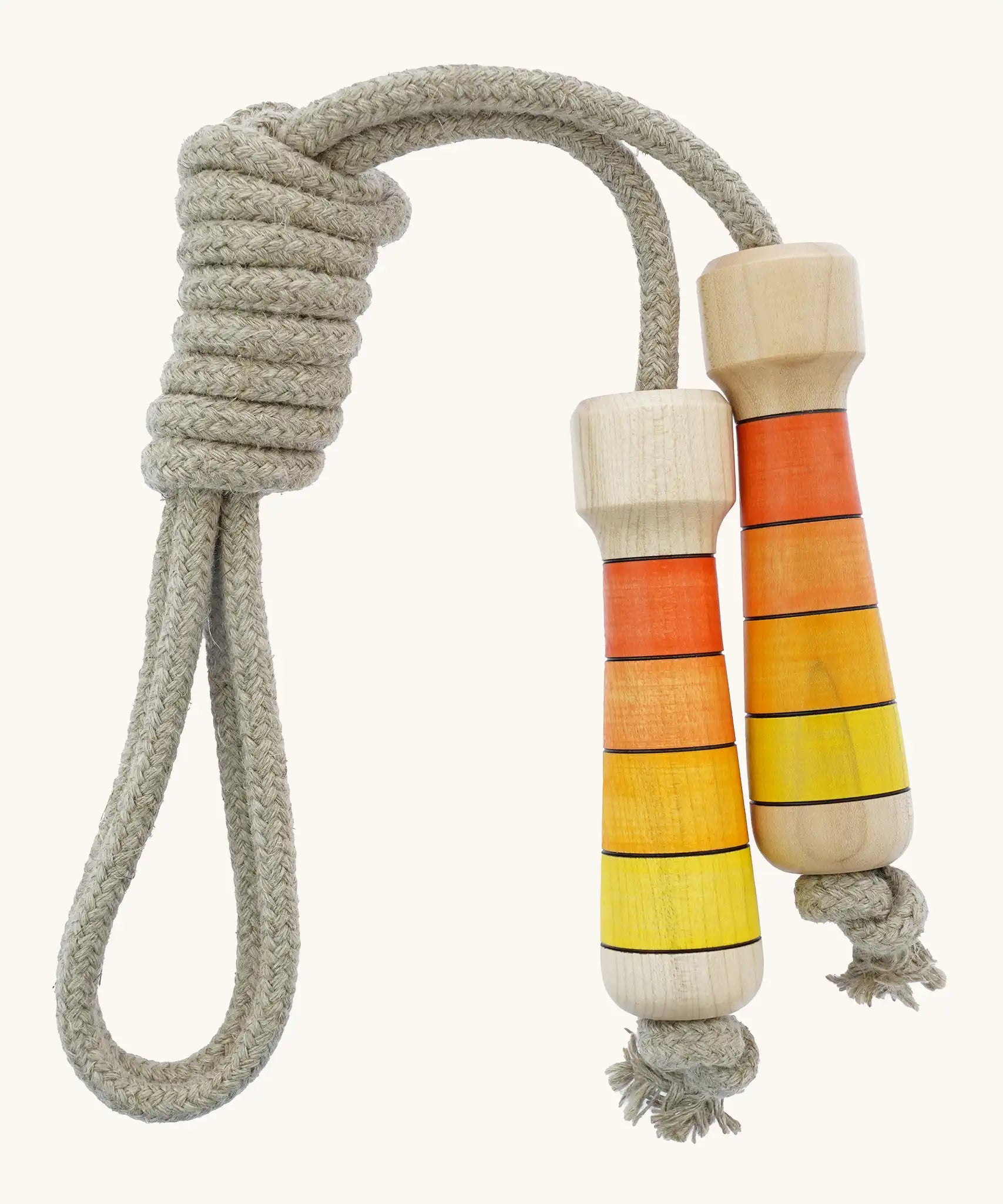 Mader Kreiselmanufaktur Skipping Rope in Orange stripes.