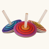 Three Mader Kreiselmanufaktur my first spinning tops.