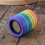 Mader Rainbow Kaleidoscope placed on a desk in the Babipur playroom. 