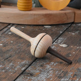 Mader Salto Totale wooden spinning to placed on a desk in the Babipur playroom.