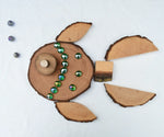 Fish flatlay created using the Magic Wood Eco Blocks Big Box 70 piece set.