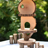 Stack created using pieces from the  Magic Wood oiled ecoBlocks 36 piece set. 