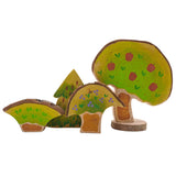 Magic Wood Summer & Winter Wooden Tree Set showing summer set pictured on a plain background.