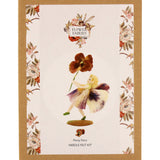 The front of the The Makerss Official Flower Fairies™️ - Pansy Fairy Needle Felt Kit. This would make a lovely gift for any crafter