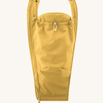 The babywearing insert from the Mamalila Allweather Cosy Allrounder Babywearing Jacket in a Mustard yellow colour shown on it's own.