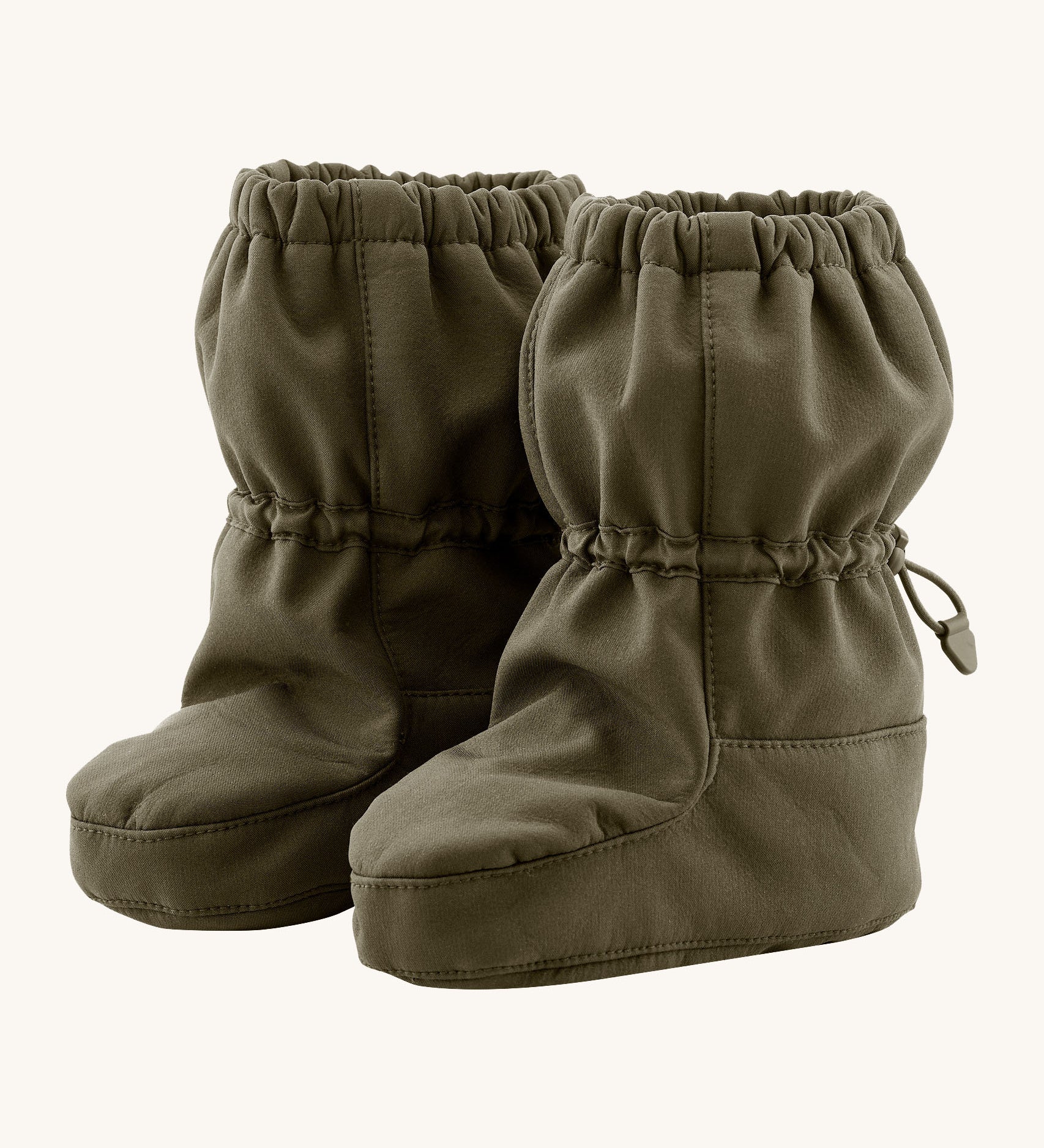Mamalila  toddler allrounder winter booties in the khaki green colour available at Babipur.