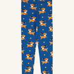 Maxomorra Reindeer Leggings on a plain background. 