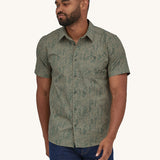 Patagonia Men's Go To Shirt - High Hopes Geo / Salamander Green